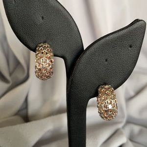 Gold Link Hoop Earrings